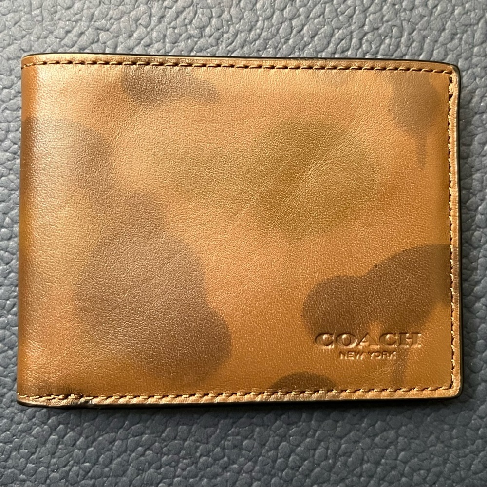Mens Coach Camo Bi-Fold wallet